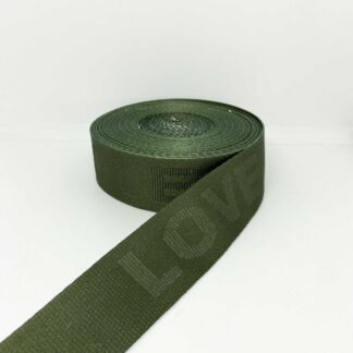 CINTA BAJO RELIEVE - LOVE VERDE