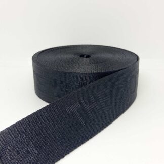 CINTA BAJO RELIEVE - TOTE BAG NEGRA