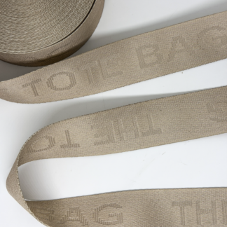 CINTA BAJO RELIEVE TOTEBAG BEIGE