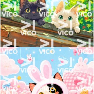 PAÑO ESTAMPADO x2 – GATITOS