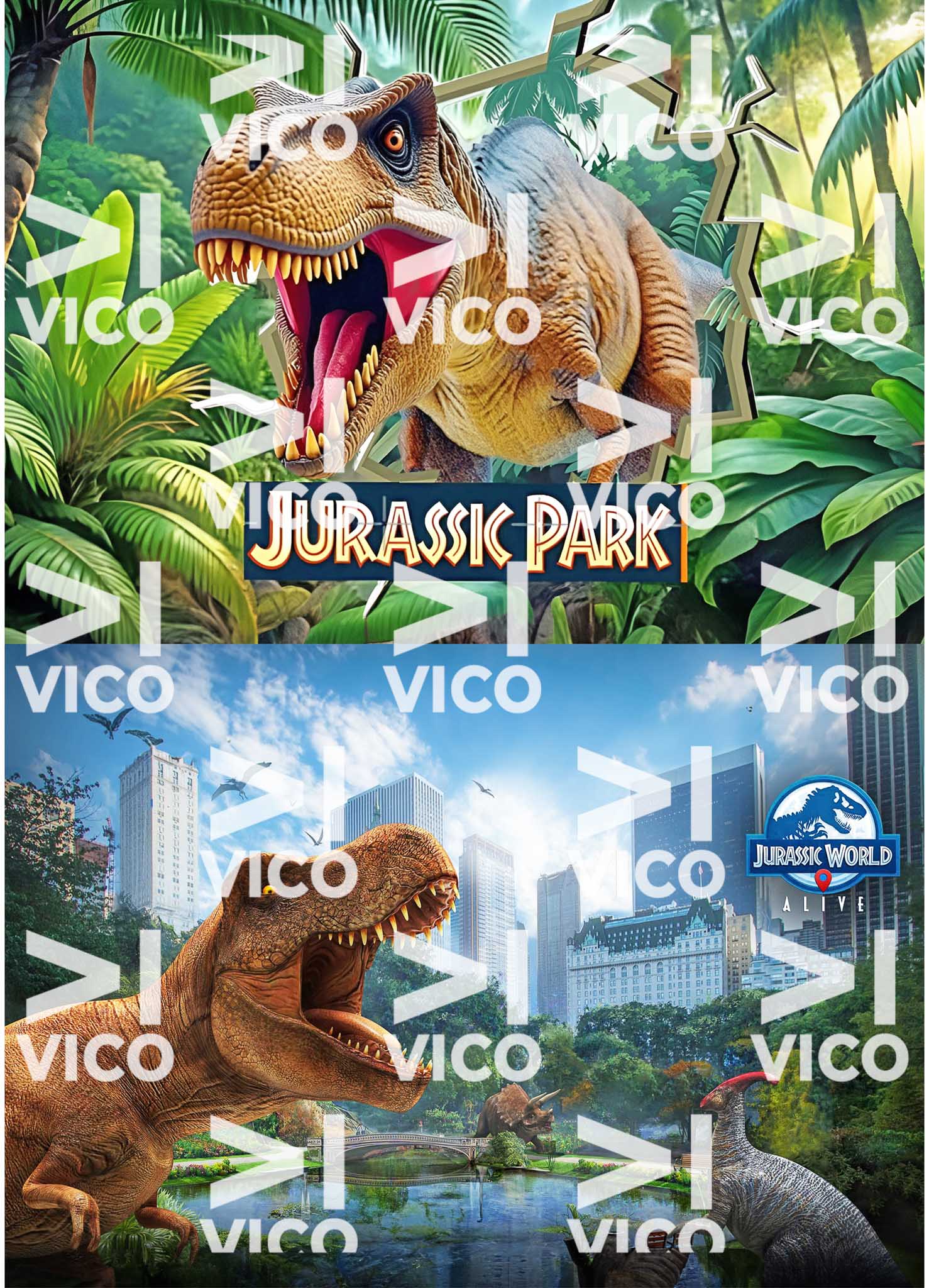PAÑO ESTAMPADO x2 – JURASSIC-PARK