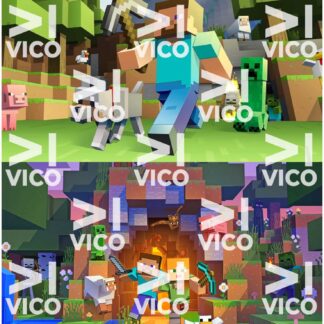 PAÑO ESTAMPADO x2 – MINECRAFT