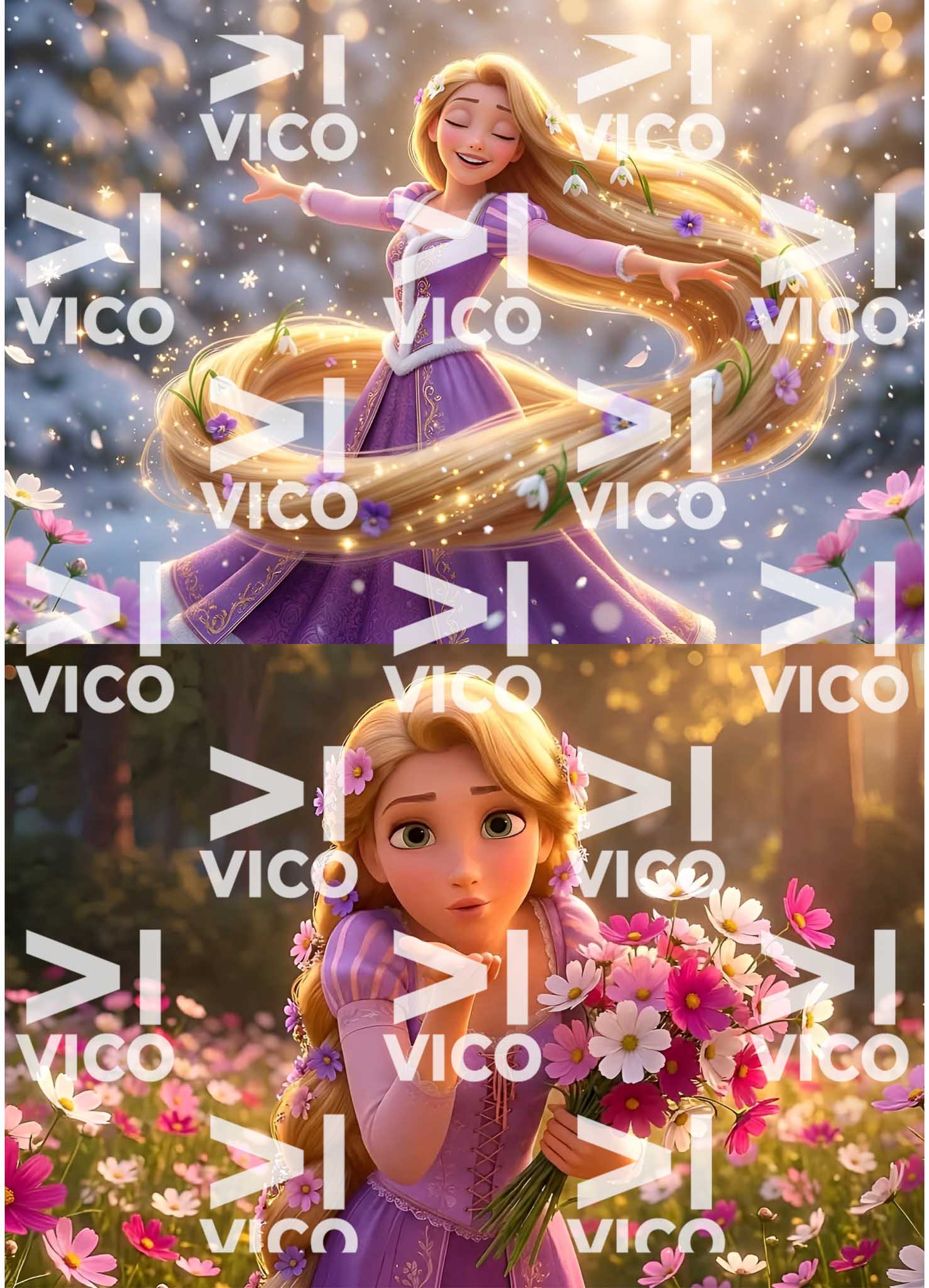 PAÑO ESTAMPADO x2 – RAPUNZEL