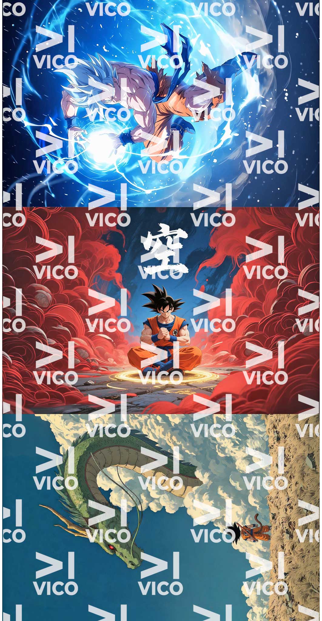 PAÑO ESTAMPADO x3 - GOKU