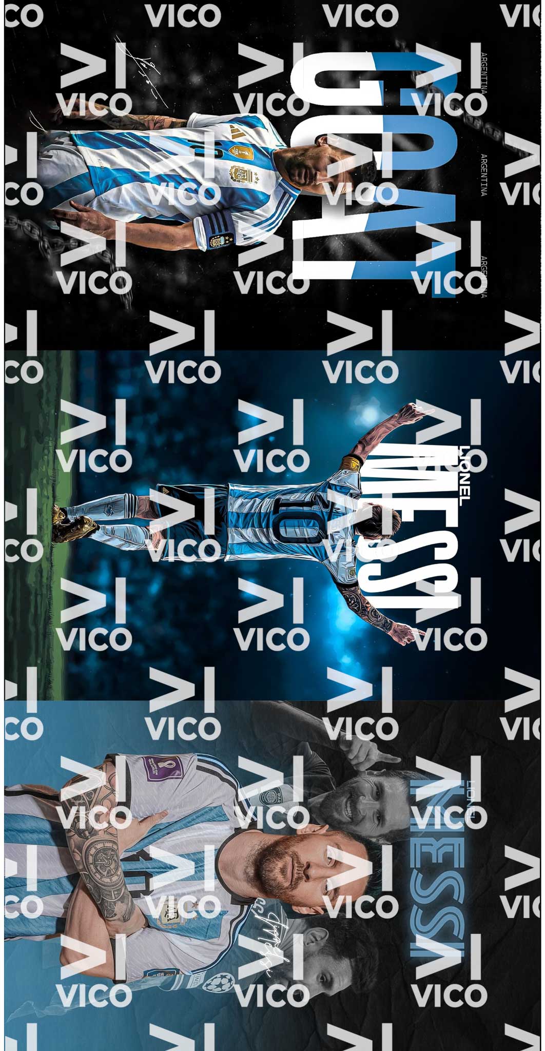 PAÑO ESTAMPADO x3 – MESSI