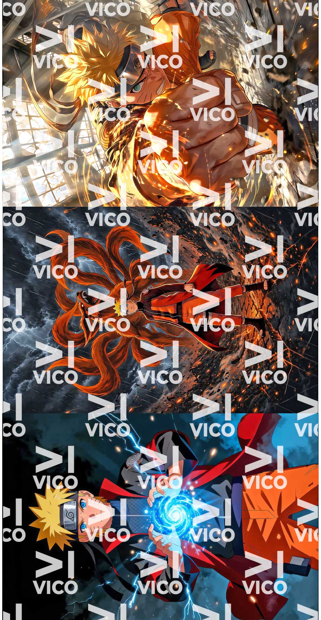 PAÑO ESTAMPADO x3 – NARUTO