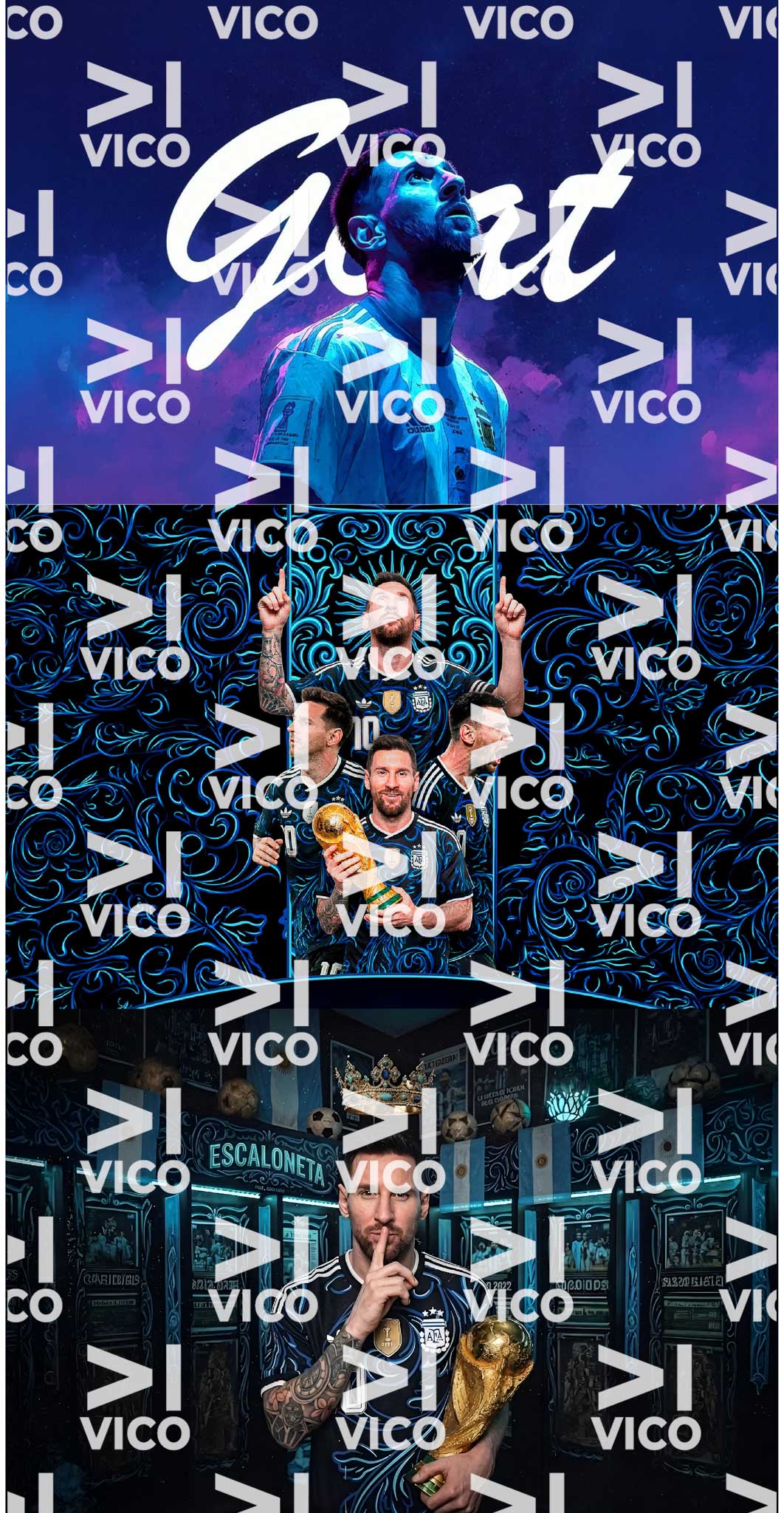 PAÑO ESTAMPADO x3 – MESSI 2
