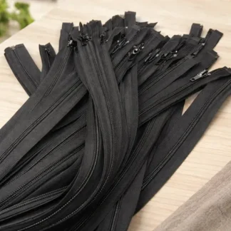 CIERRE DESMONTABLE PLASTICO NEGRO 80CM