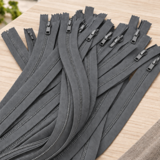 CIERRE DESMONTABLE PLASTICO GRIS MEDIO 70CM